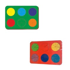 Рамка вкладыш Woodland Игры Никитина Дроби