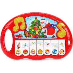 Музыкальная игрушка Азбукварик Пианино Новый год, 22 см