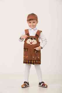 Карнавальный костюм Батик Медвежонок Топтыжкин комбинезон/головной убор