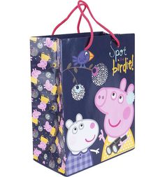Подарочный пакет Peppa Pig Пеппа и птица, 23 х 18 см