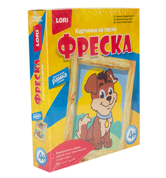 Фреска Lori Картина из песка. Озорной щенок
