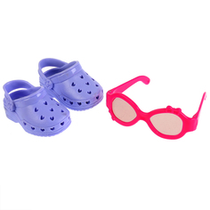 Аксессуары для кукол Карапуз обувь и солнцезащитные очки 20x14x4