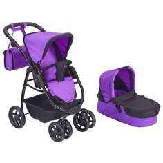 Коляска-трансформер Buggy Boom Amidea с сумкой (9000) фиолетовый