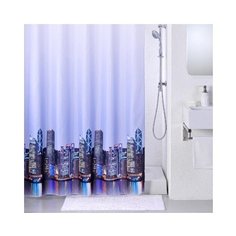 Штора для ванной IDDIS 210P24RI11 240x200 фиолетовый