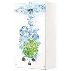 Проточный газовый водонагреватель Zanussi GWH 10 Fonte Glass Lime