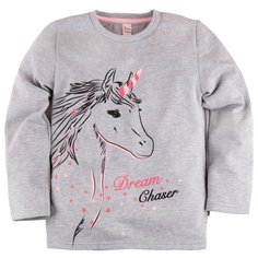 Лонгслив Bossa Nova размер 110, серый меланж