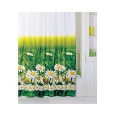 Штора для ванной IDDIS SCID050P 200x200 белый/зеленый