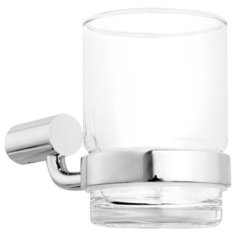 Стакан для зубных щеток IDDIS Renior L043 хром/прозрачный