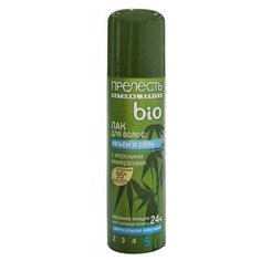 Прелесть Professional Лак для волос Bio Объем и сила, экстрасильная фиксация, 160 мл