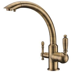 Смеситель для кухни (мойки) KAISER 31244-3 bronze однорычажный бронза