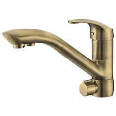 Смеситель для кухни (мойки) KAISER Venus 39066-3 однорычажный бронза