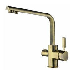Смеситель для кухни (мойки) KAISER Decor 40144 bronze двухрычажный бронза