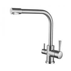 Смеситель для кухни (мойки) KAISER Merkur 26044-5 двухрычажный никель