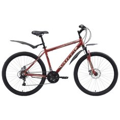 Горный (MTB) велосипед STARK Respect 26.1 D (2018) темно-коричневый/бежевый/черный 18" (требует финальной сборки)