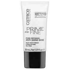 CATRICE основа выравнивающая Prime And Fine Pore Refining Anti-Shine 30 мл белый
