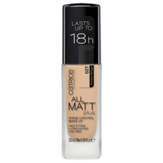 CATRICE Тональный крем All Matt Plus Shine Control Make Up, 30 мл, оттенок: 027 Amber Beige ванильный