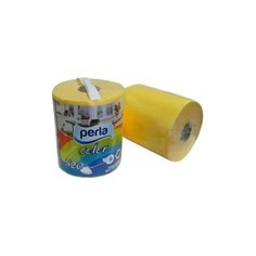 Полотенца бумажные Perla Color желтые двухслойные, 1 рул.