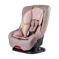Автокресло группа 1 (9-18 кг) Liko Baby LB-302, темно-коричневый/лен