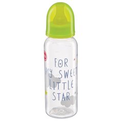 Happy Baby Бутылочка с узким горлом, с латексной соской 250 мл (10018) с рождения, lime
