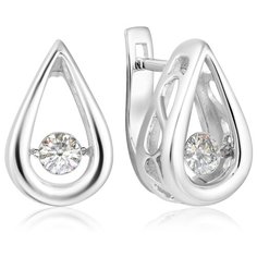 Бронницкий Ювелир Серьги из белого золота RD66319319000