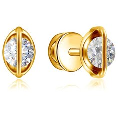 Бронницкий Ювелир Серьги из желтого золота L6319177000