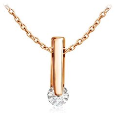 Бронницкий Ювелир Колье из красного золота 14319152, 47 см, 2.89 г