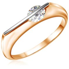 Бронницкий Ювелир Кольцо из красного золота R5319150, размер 18