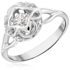 Бронницкий Ювелир Кольцо из белого золота RD65319372, размер 16.5