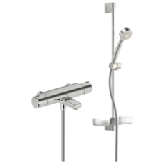 Смеситель для ванны с душем Oras Nova 7448 однорычажный с термостатом лейка в комплекте хром