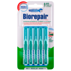 Зубной ершик Biorepair Interdental Cylindric 0.82 mm, белый/зеленый, 5 шт.