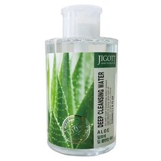 Jigott вода очищающая с экстрактом алоэ Deep Cleansing Water Aloe, 530 мл