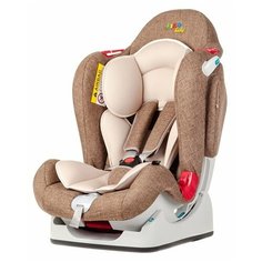 Автокресло группа 0/1/2 (до 25 кг) Liko Baby LB-510, коричневый/лен