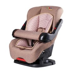 Автокресло группа 1 (9-18 кг) Liko Baby LB-301, коричневый/лен