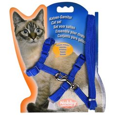 Комплект Nobby 72218 (поводок + шлейка) синий