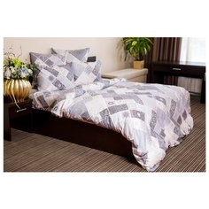 Постельное белье 2-спальное Ночь Нежна Шираз 70 х 70 сатин серый