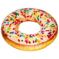 Круг Intex Пончик с глазурью 114x114 см оранжевый/белый