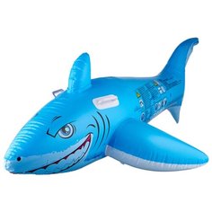 Надувная игрушка-наездник Bestway Большая белая акула 41032 BW голубой