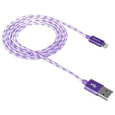 Кабель Canyon USB - Lightning (CNE-CFI3) 1 м фиолетовый