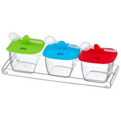 GIPFEL Набор для приправ 2876 голубой/красный/зеленый