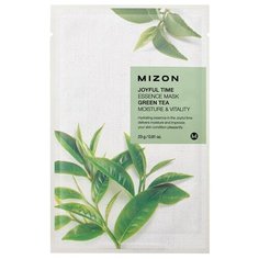 Mizon Joyful Time Essence Mask Green Tea тканевая маска с экстрактом зеленого чая, 23 г