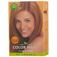 Хна Color Mate травяная краска для волос, тон 9.4 golden brown, 75 г
