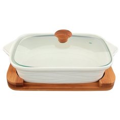 Горшок для запекания Elan gallery Айсберг 540052 (30х18х13 см) белый