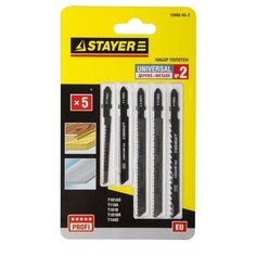 Набор пилок для лобзика STAYER Универсал 15980-H5-2 5 шт.