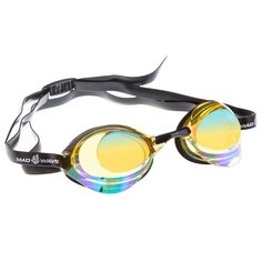 Очки для плавания MAD WAVE Turbo Racer II Rainbow yellow