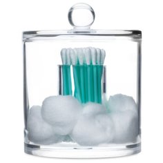 Контейнер для ватных палочек UVOO "Ванная штучка 2" прозрачный