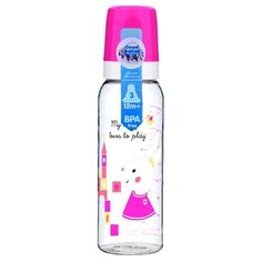 Canpol Babies Бутылочка тритановая 250 мл Sweet fun с 12 мес., розовый