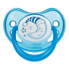 Пустышка силиконовая ортодонтическая Canpol Babies Night Dreams 0-6 м (1 шт.) синий