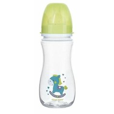 Canpol Babies Бутылочка антиколиковая с широким горлом 300 мл Игрушки с 12 мес., фисташковый