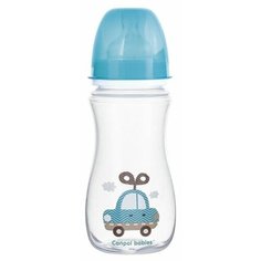 Canpol Babies Бутылочка антиколиковая с широким горлом 300 мл Игрушки с 12 мес., голубой