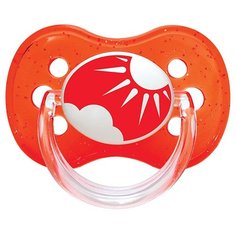Пустышка силиконовая классическая Canpol Babies Nature 6-18 м (1 шт) красный